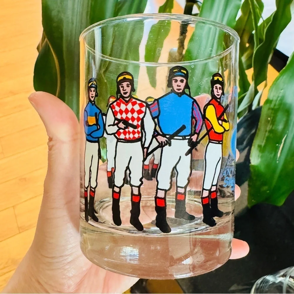 Two Classic Winners Santa Anita Park Glasses